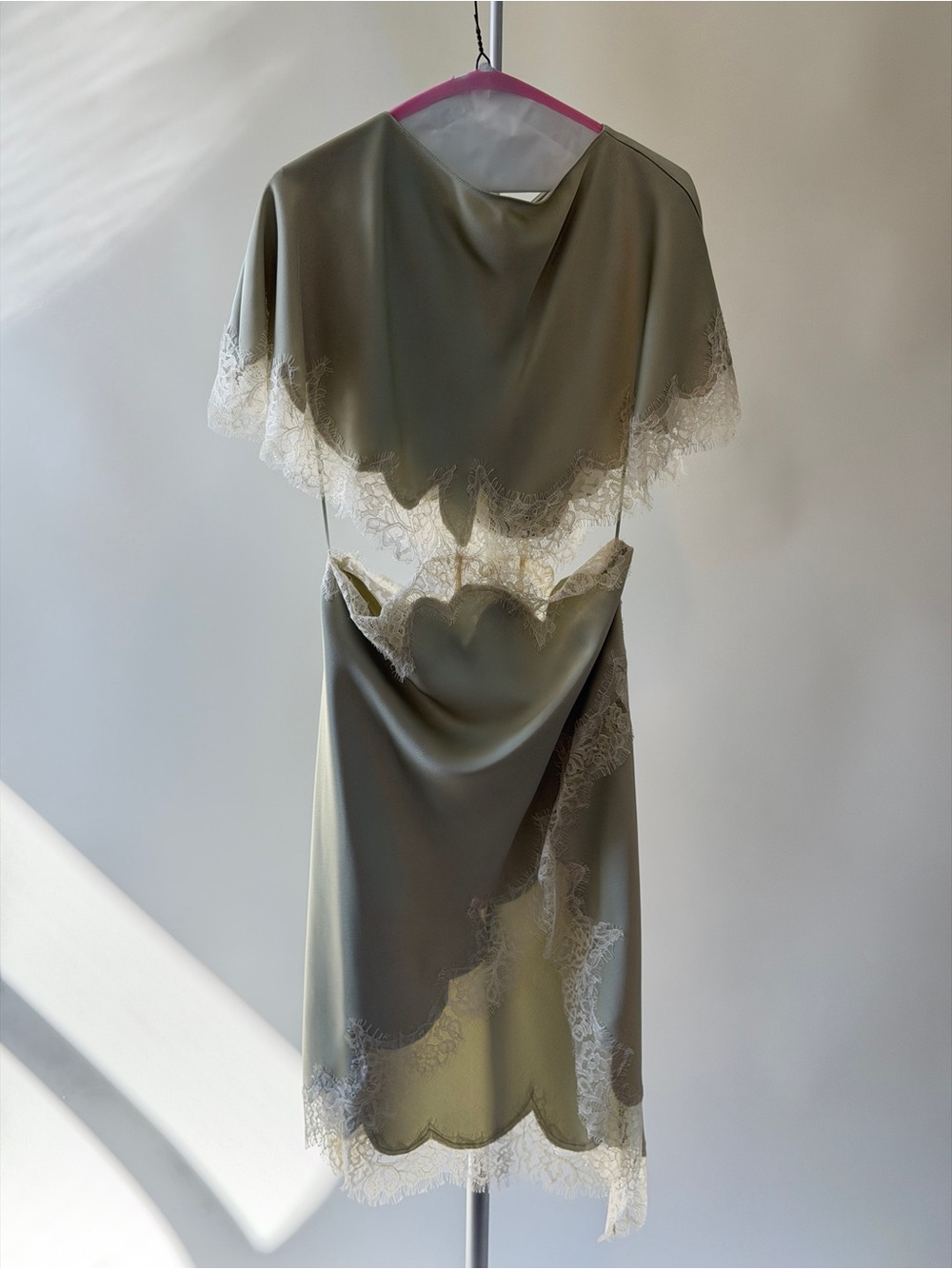 Zara ZW Collection Cut Out Lace Dress - Picture 16 of 16